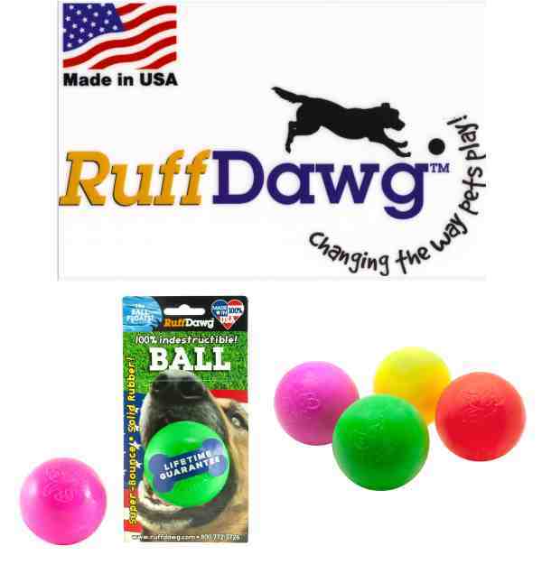 Pet Supplies : Pet Chew Toys : Ruff Dawg Peanut Rubber Dog Toy Assorted  Neon Colors 